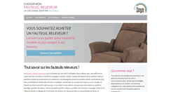 Desktop Screenshot of fauteuil-releveur-electrique.com