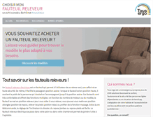 Tablet Screenshot of fauteuil-releveur-electrique.com